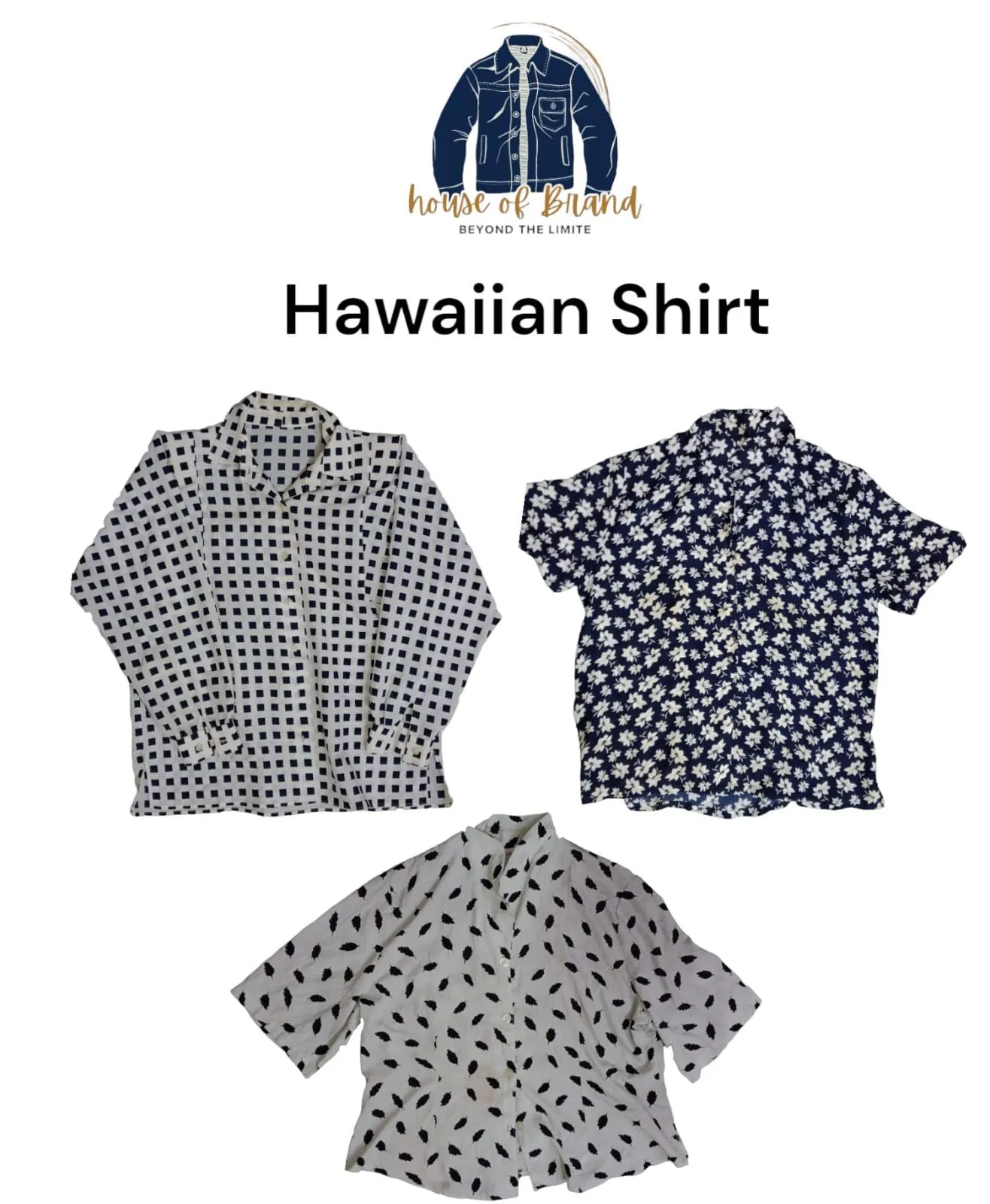 16 pcs grade C hawaiin tshirts