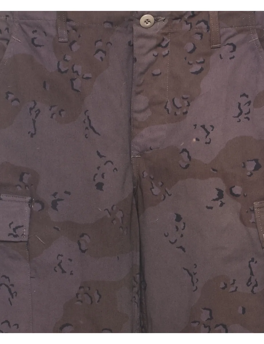 1983 Desert Camouflage Design Cargo Trousers - W31 L30