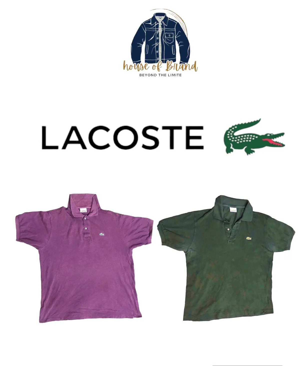 20 pcs of lacoste tshirts