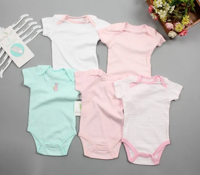 3/5pcs Baby Bodysuit 0-12M