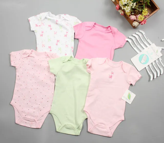 3/5pcs Baby Bodysuit 0-12M