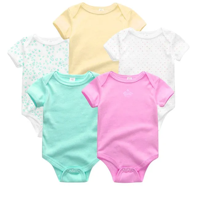 3/5pcs Baby Bodysuit 0-12M