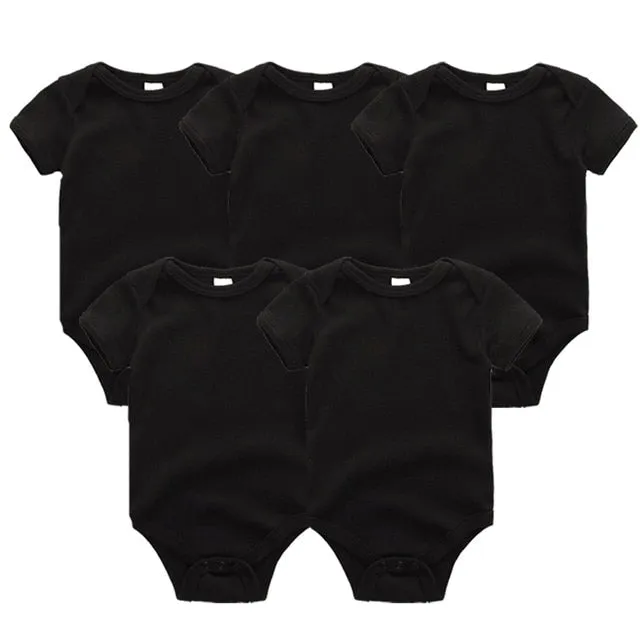 3/5pcs Baby Bodysuit 0-12M