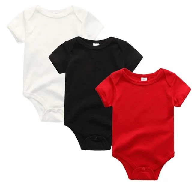 3/5pcs Baby Bodysuit 0-12M