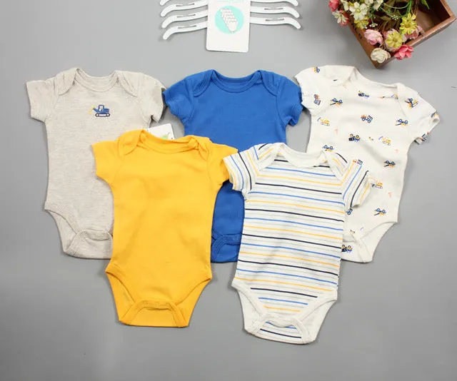 3/5pcs Baby Bodysuit 0-12M