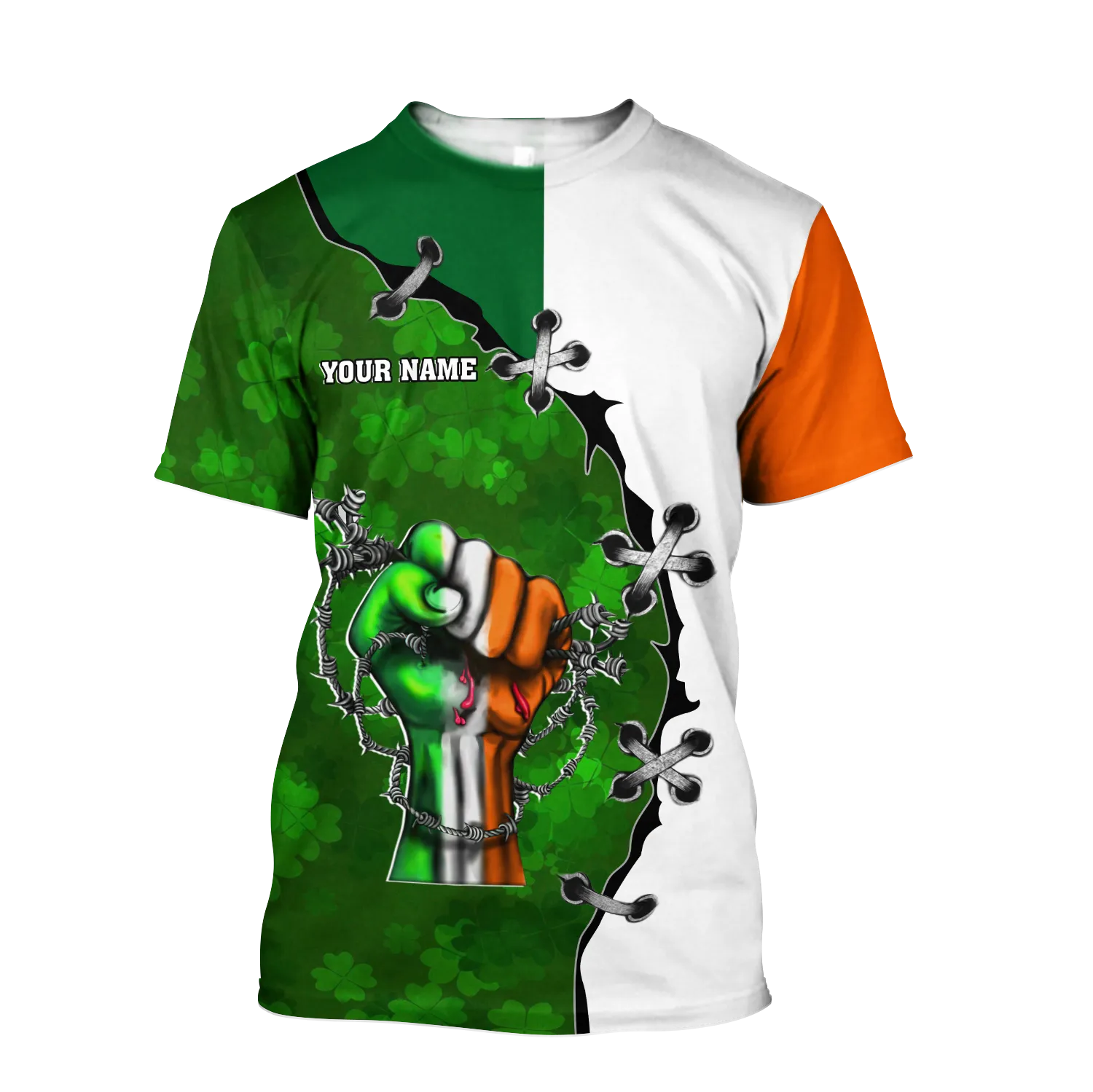 3D All Over Print Pride Is Irishman Lucky Shirt, Personalized St. Patrick's Day Shirt, Shamrock Shirt, Lucky Shirt