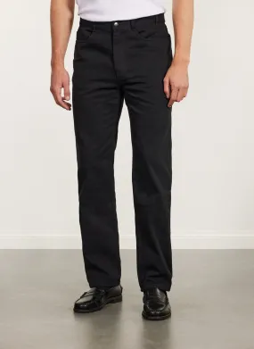 5 Pocket Twill Trousers | Black