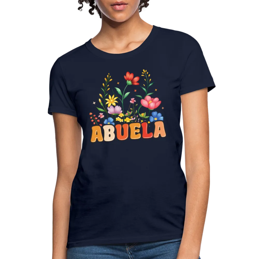 Abuela Women's T-Shirt with Floral Design