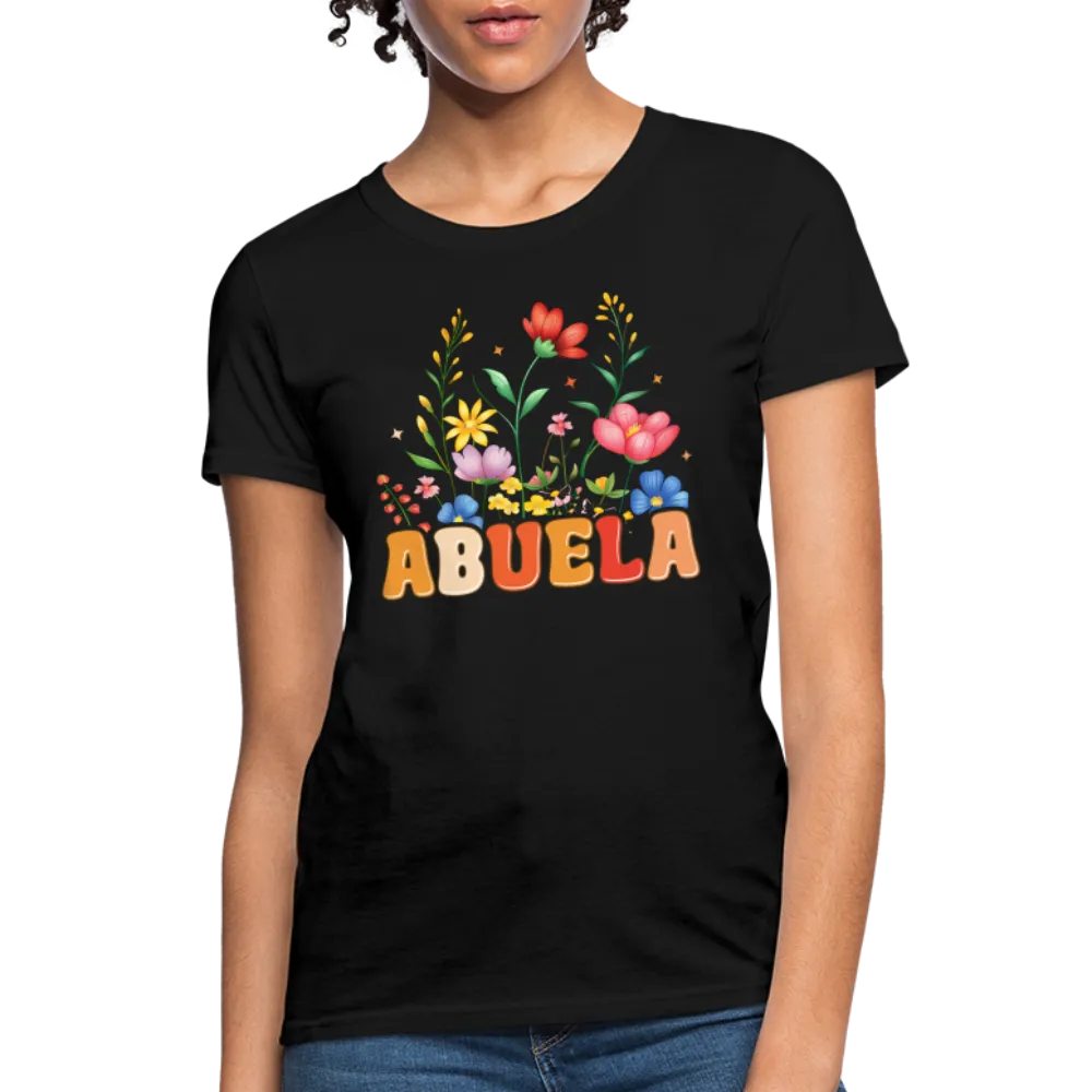 Abuela Women's T-Shirt with Floral Design