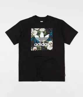 Adidas BB Floral Fill T-Shirt - Black / Multicolour