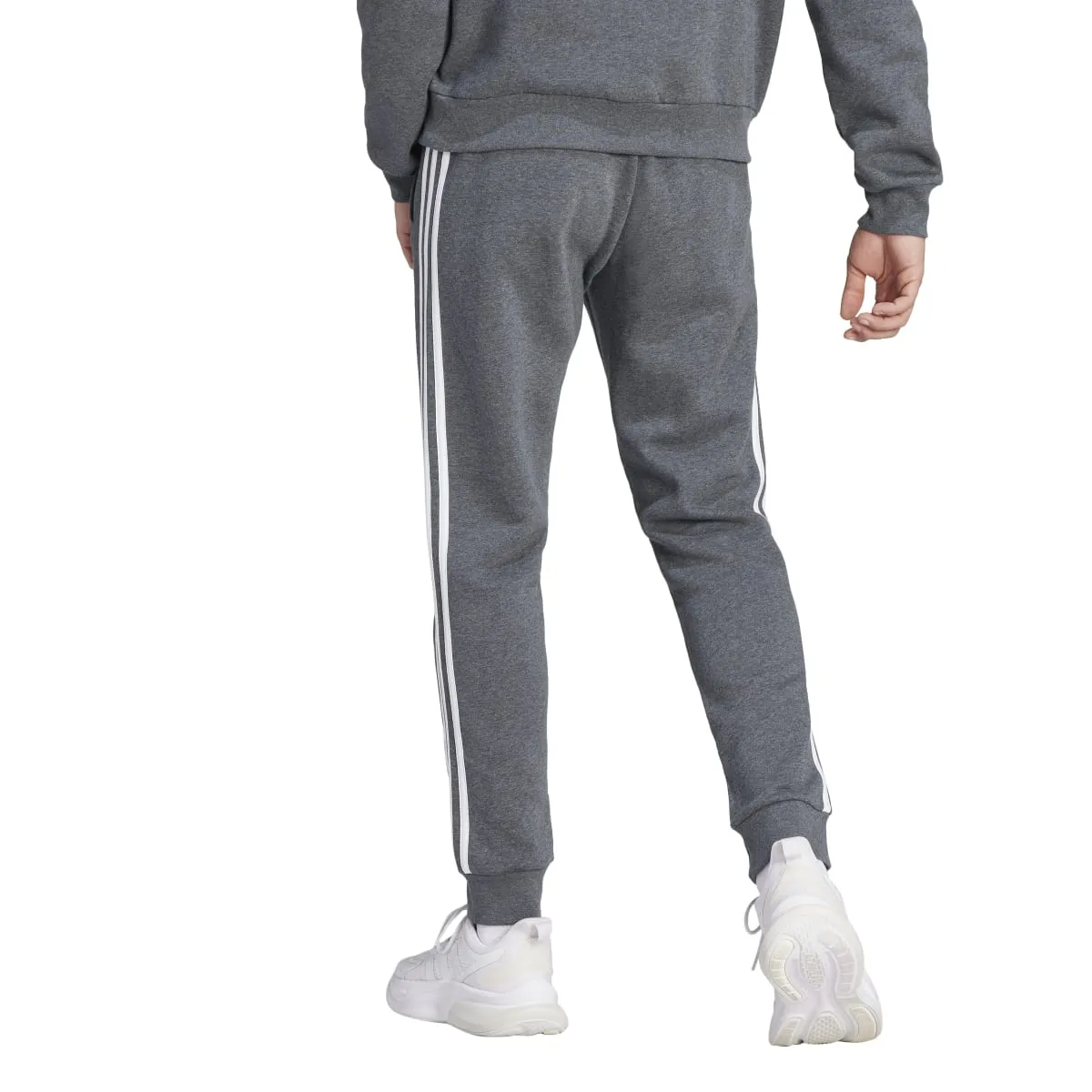 adidas Men's Essentials Tapered 3-Stripes Fleece Pants