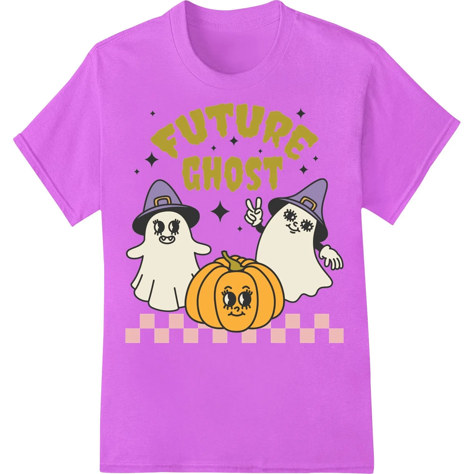 Adorable Future Ghost Trio: Cute Halloween Spooks