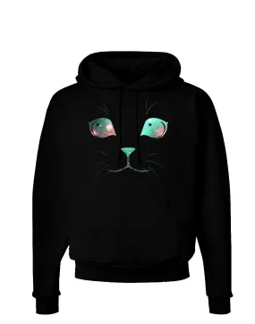 Adorable Space Cat Dark Hoodie Sweatshirt by