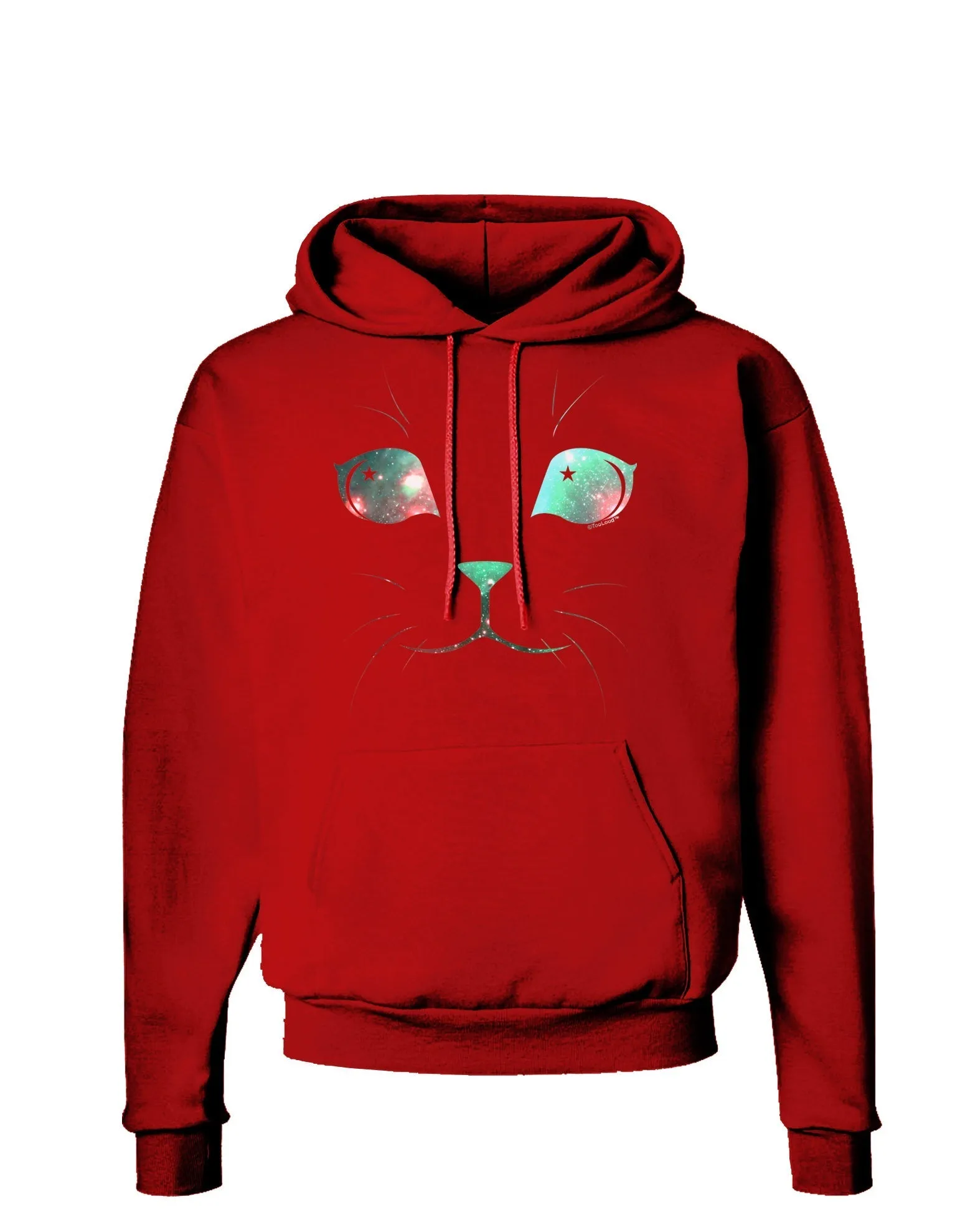 Adorable Space Cat Dark Hoodie Sweatshirt by