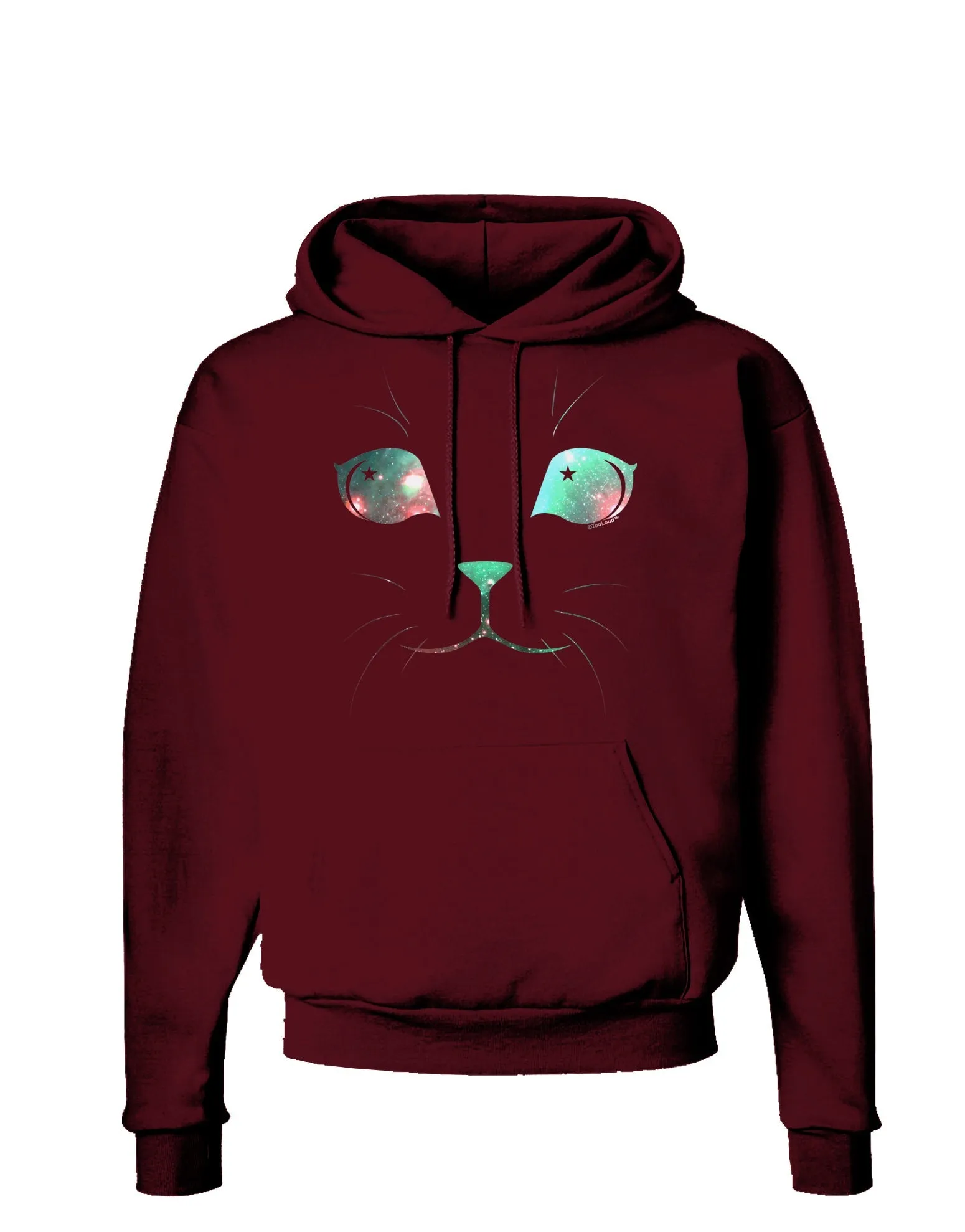 Adorable Space Cat Dark Hoodie Sweatshirt by