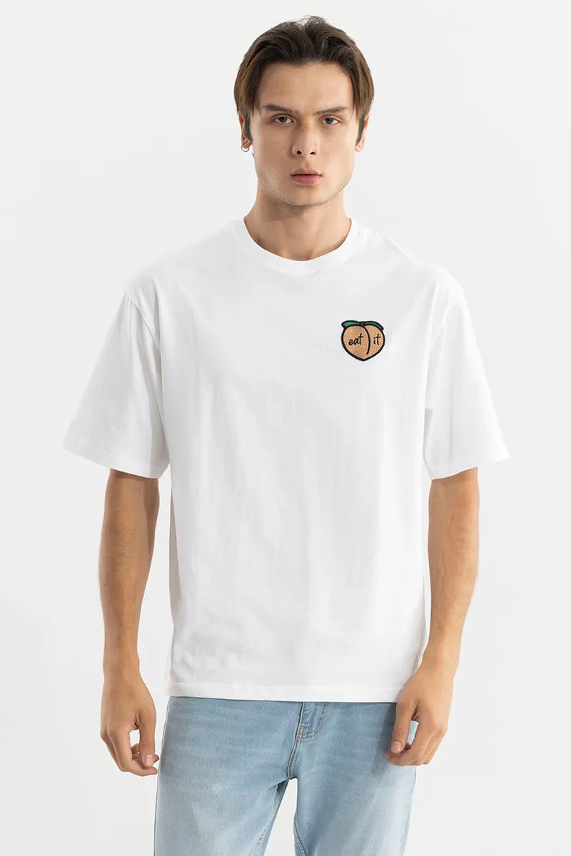 All Eyes On Me White Oversized T-Shirt