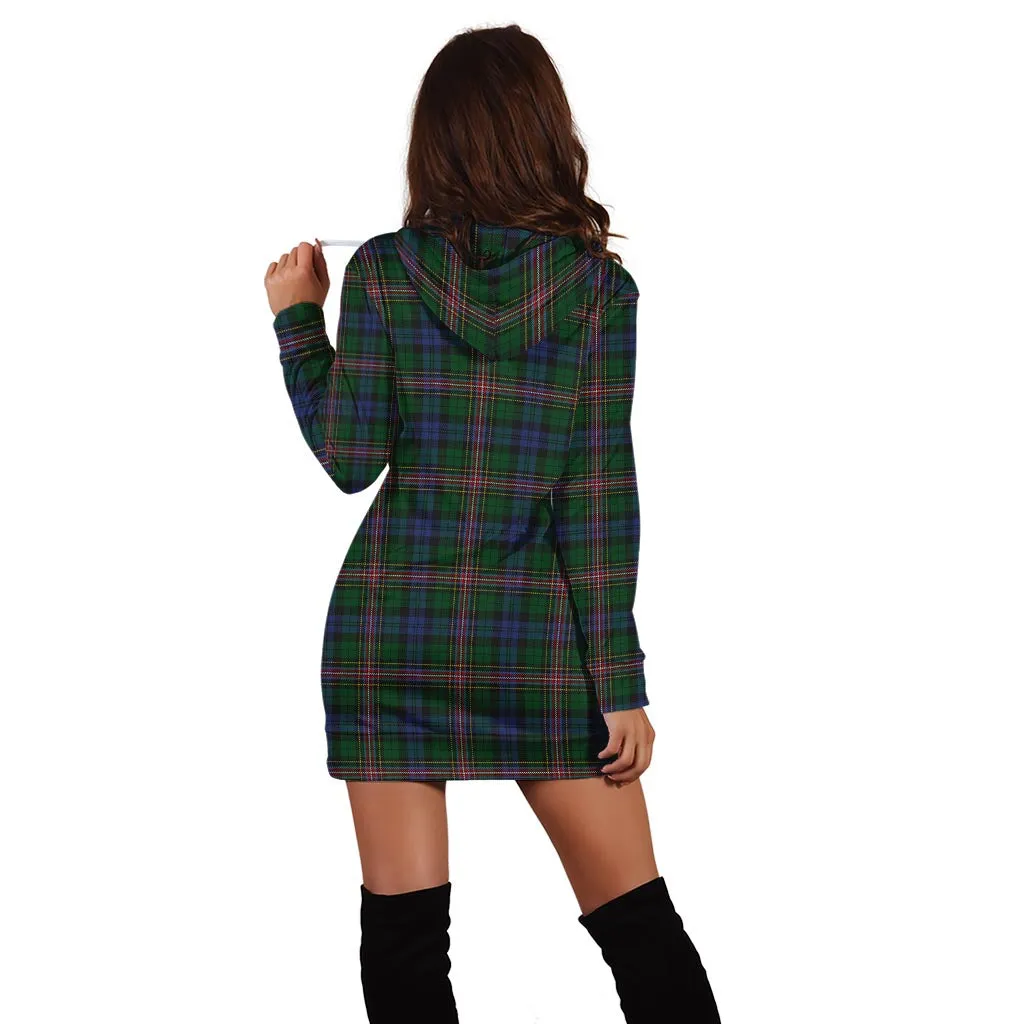 Allison Tartan Hoodie Dress with Family Crest