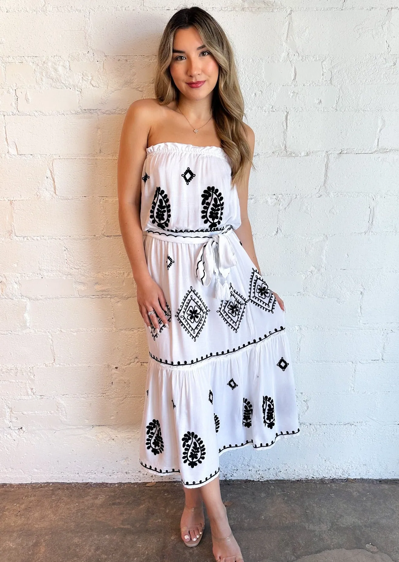 Alora Embroidered Dress