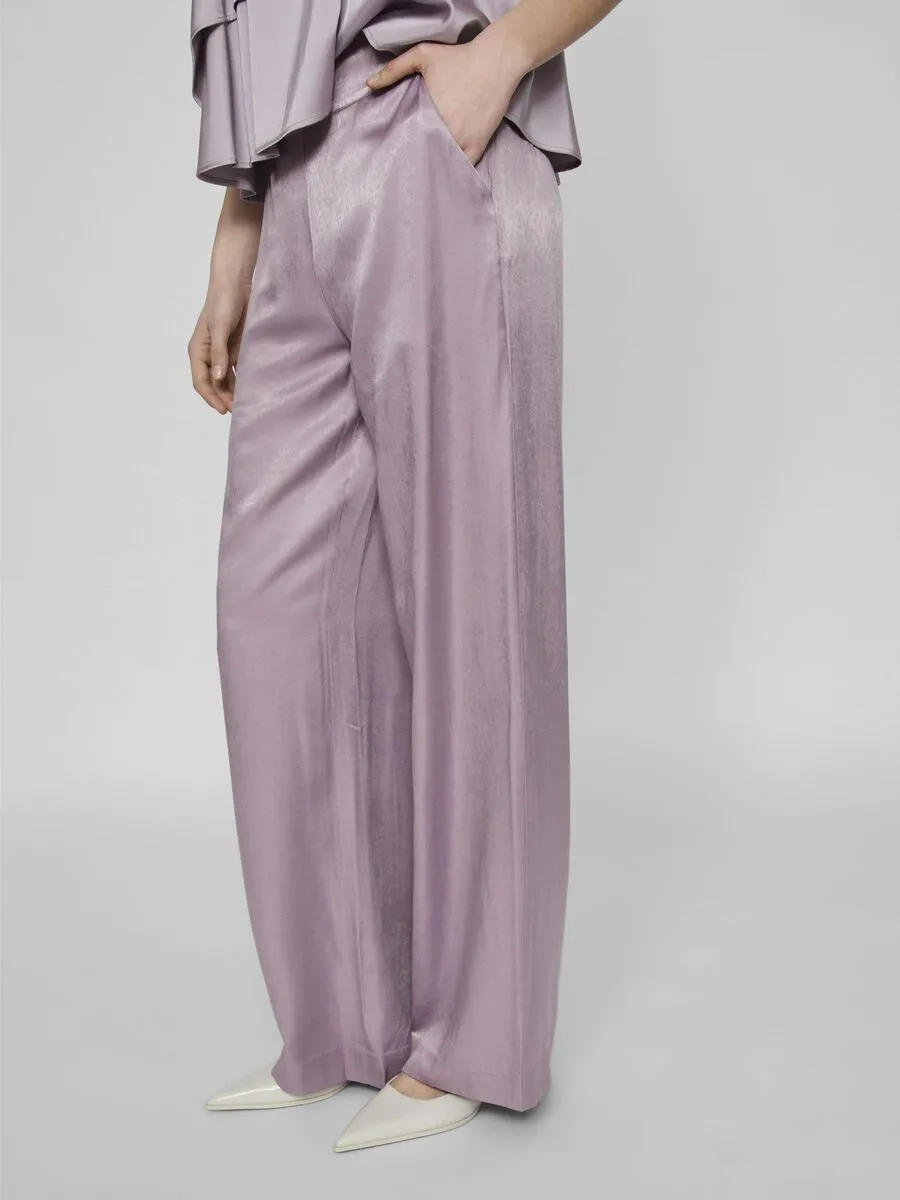 Angilique High Waisted Trousers (Mauve)