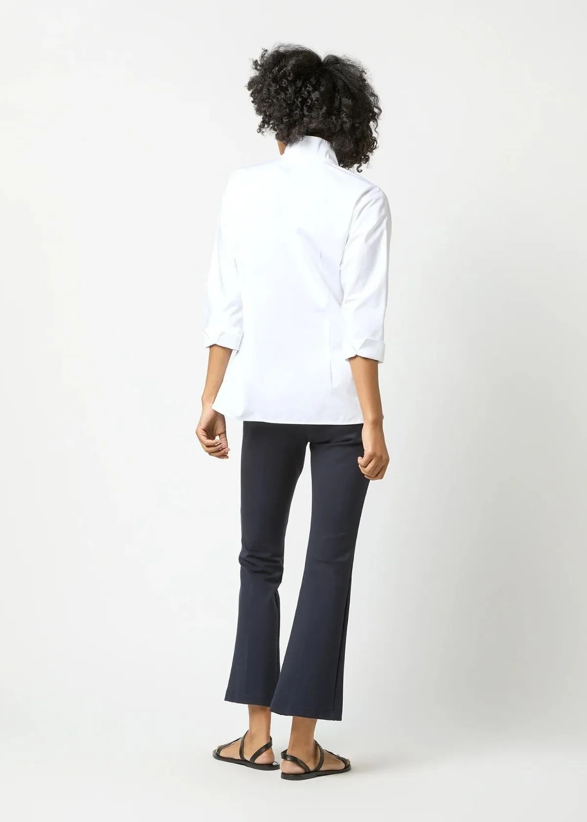 ANN MASHBURN Fanny Top - White Poplin