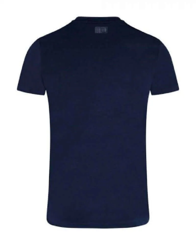 Antony Morato Bicolour Logo T Shirt Avio Blue