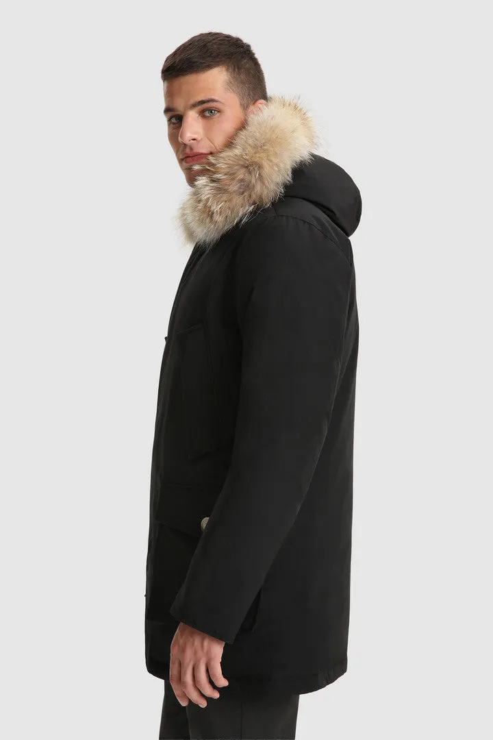 Arctic Detachable Fur Parka - Black