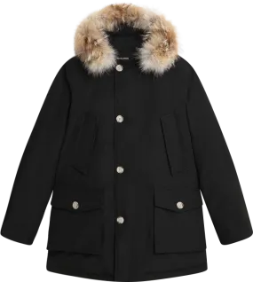 Arctic Detachable Fur Parka - Black