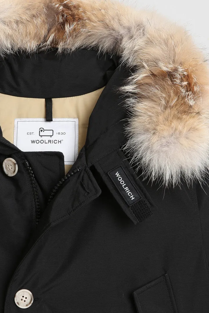 Arctic Detachable Fur Parka - Black