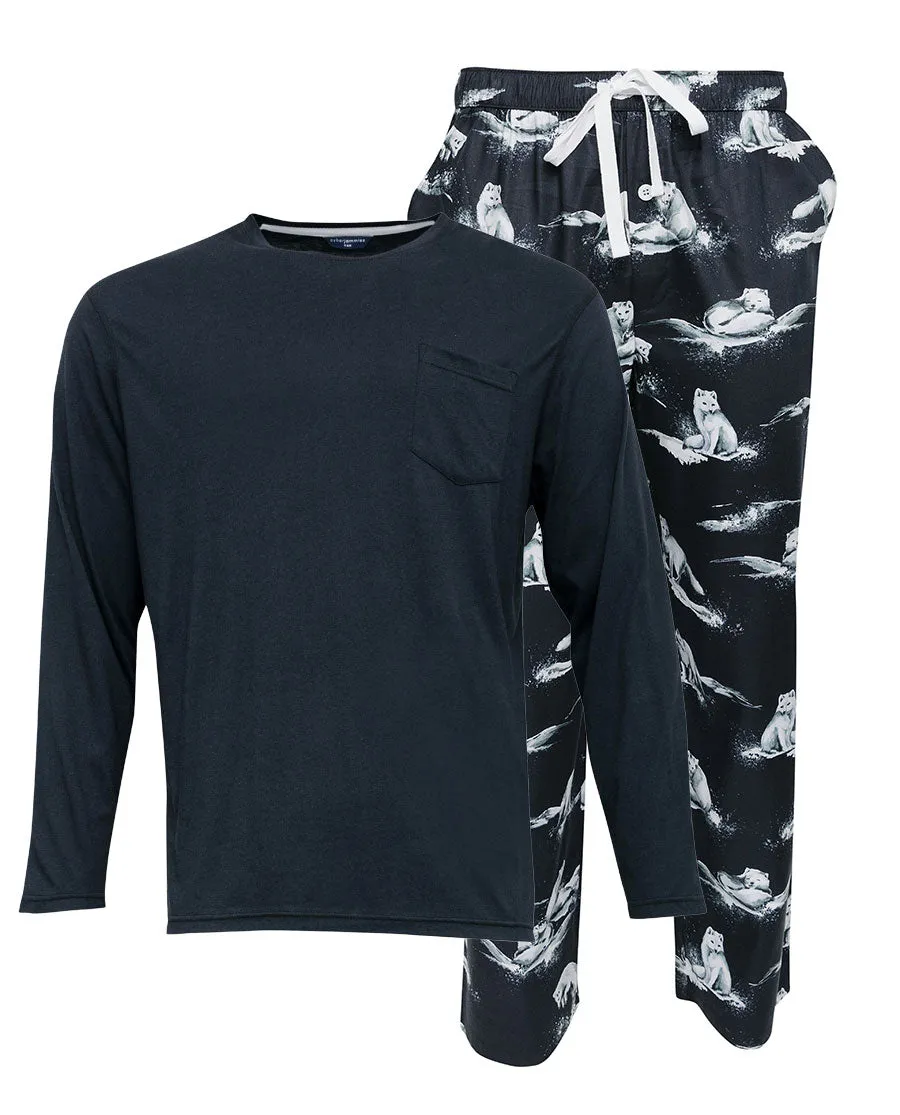 Atlas Jersey T-shirt and Arctic Fox Print Pyjama Set