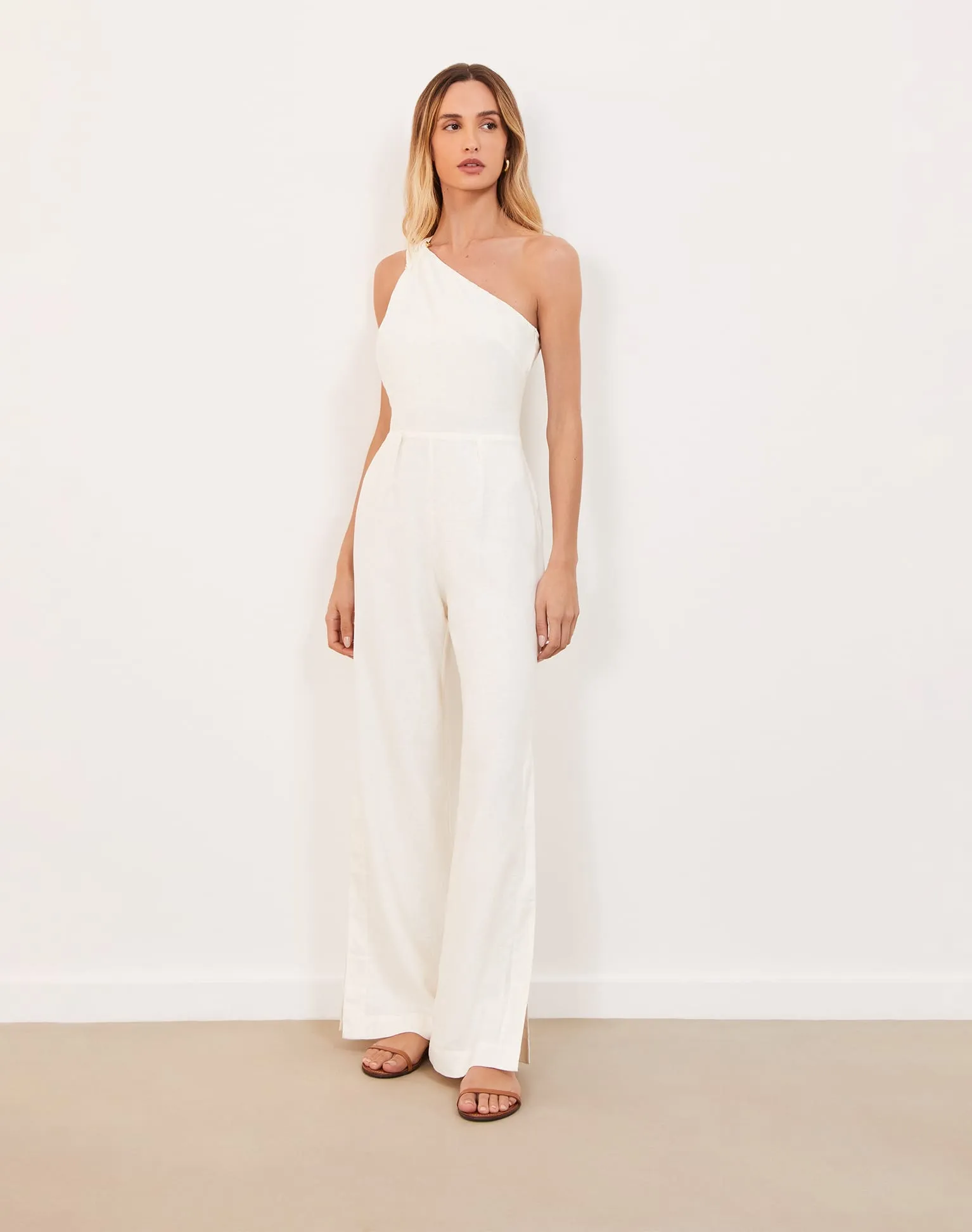 Avery Detail Jumpsuit - Off White