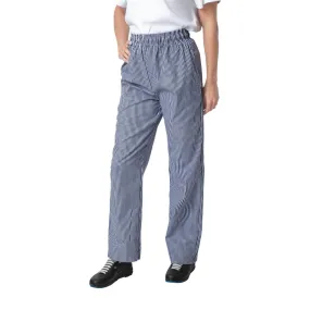 B311-XXL Whites Unisex Vegas Chefs Trousers Small Blue and White Check 2XL