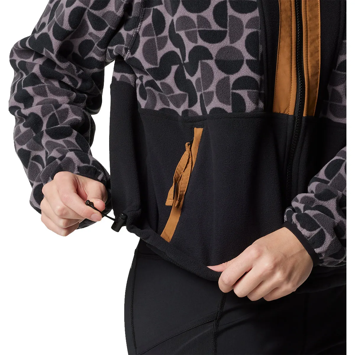 Backbowl™ II Printed Full Zip Fleece - Black