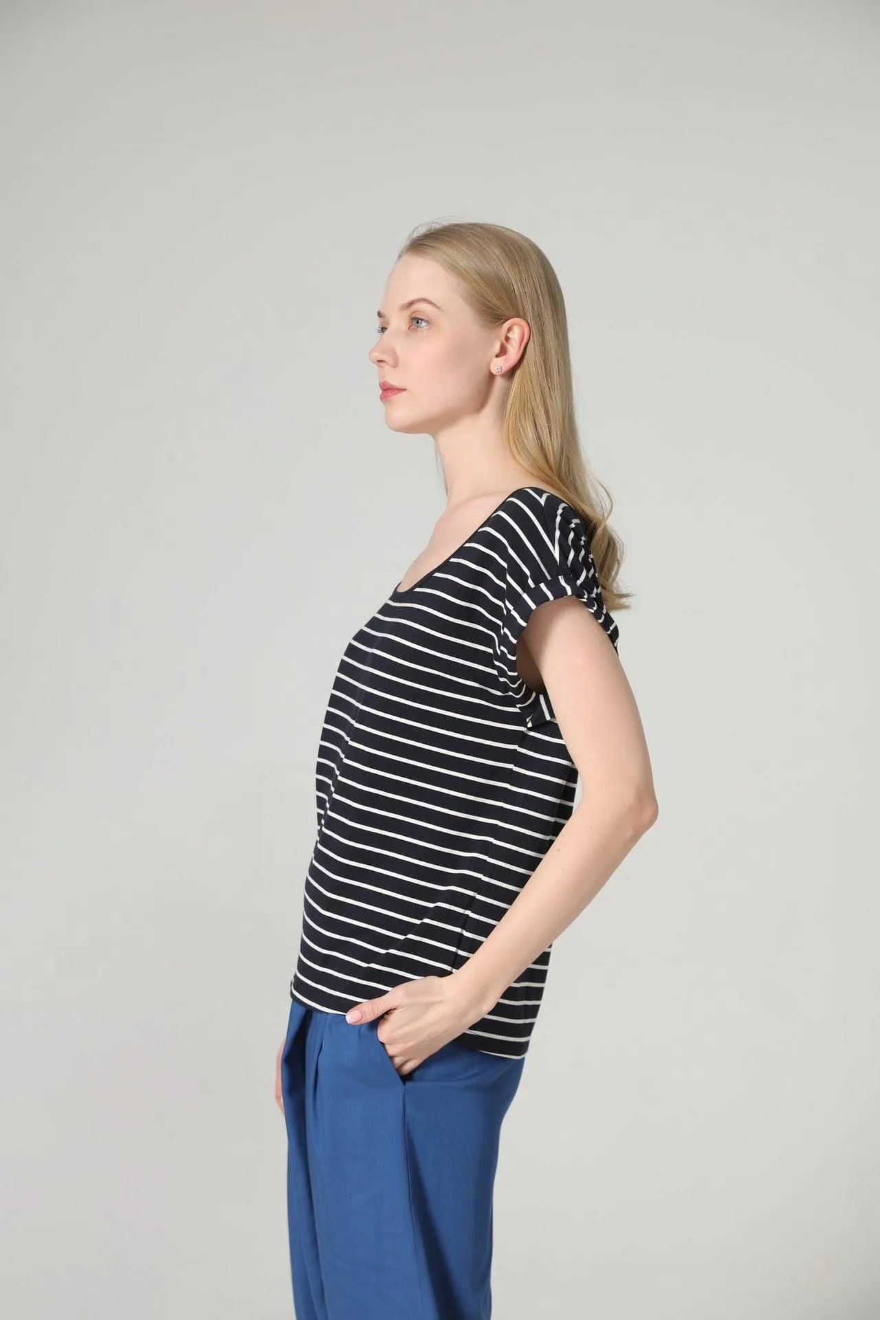 Bamboo Rolled Sleeve Tee