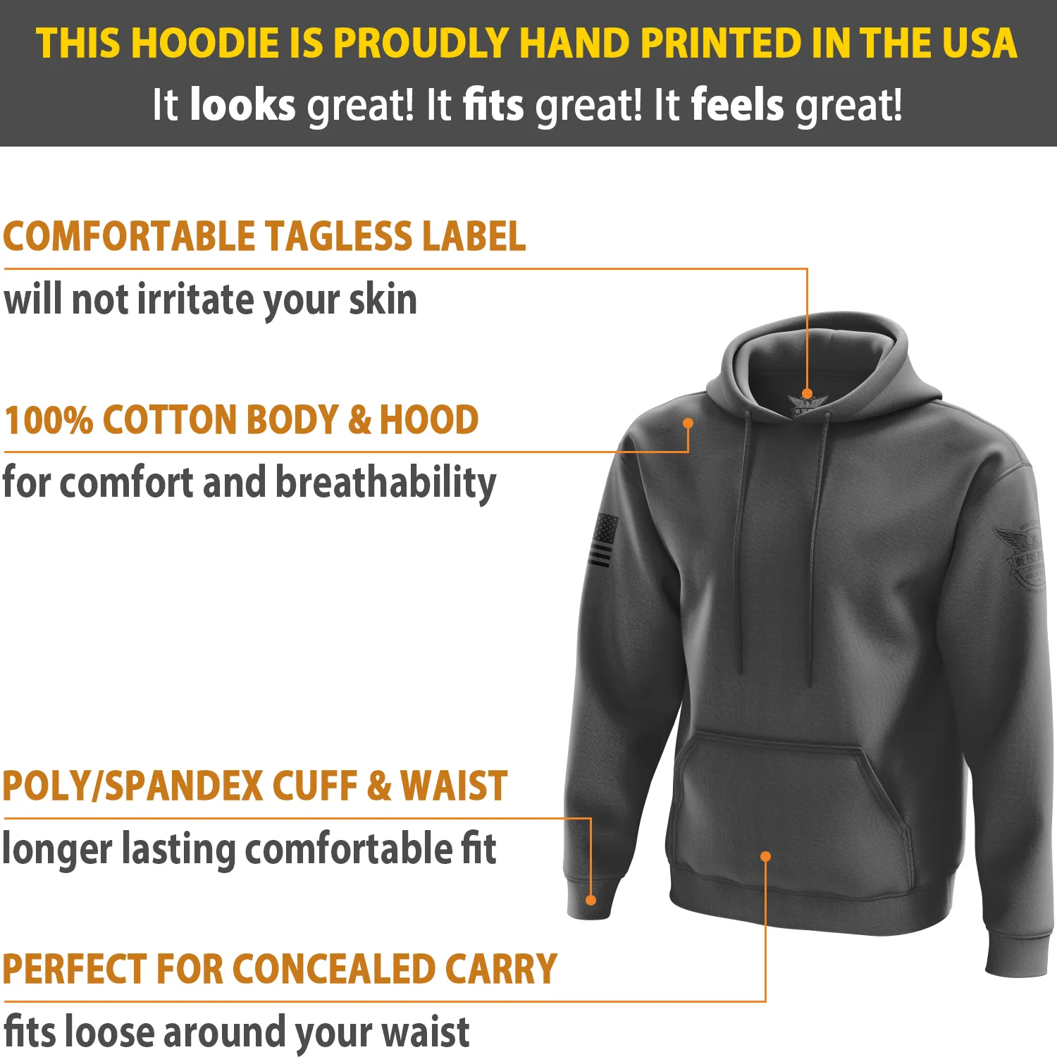 Basic - Charcoal   Black Hoodie