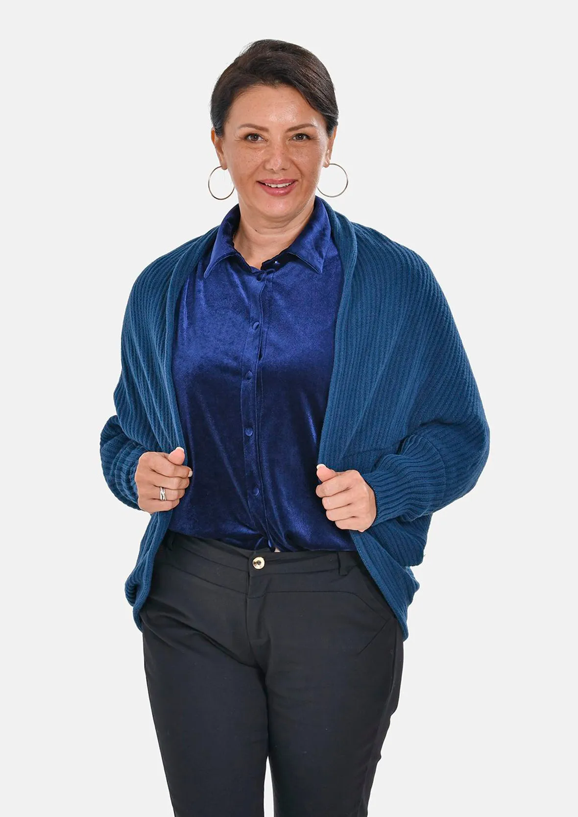 Batwing Sleeves Knitted Cardigan