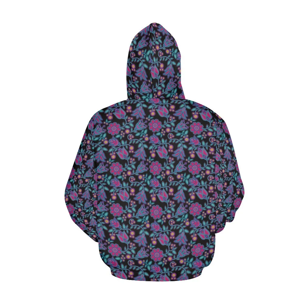 Beaded Nouveau Coal Hoodie for Women (USA Size)