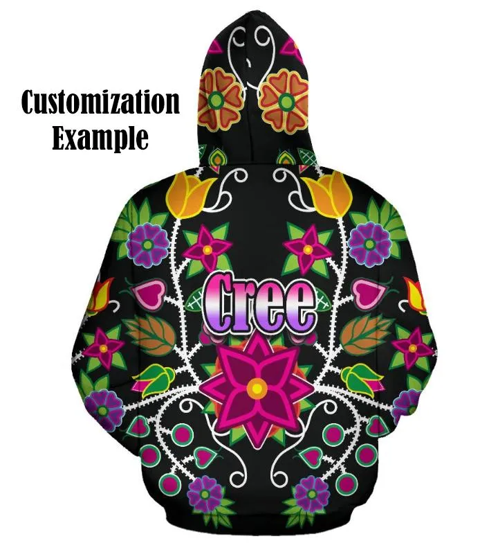 Beaded Nouveau Coal Hoodie for Women (USA Size)