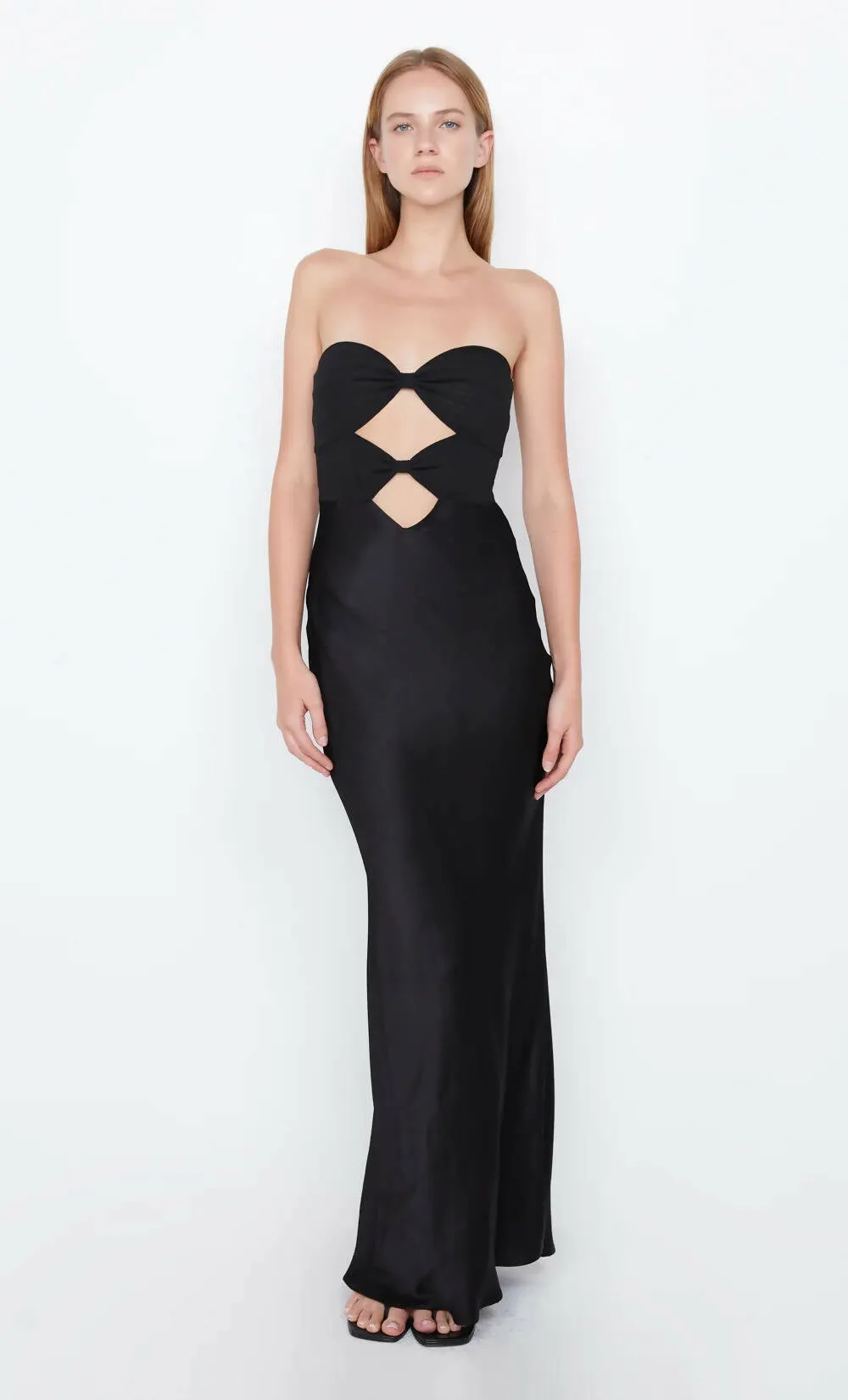 Bec & Bridge Halle Strapless Maxi Dress in Black