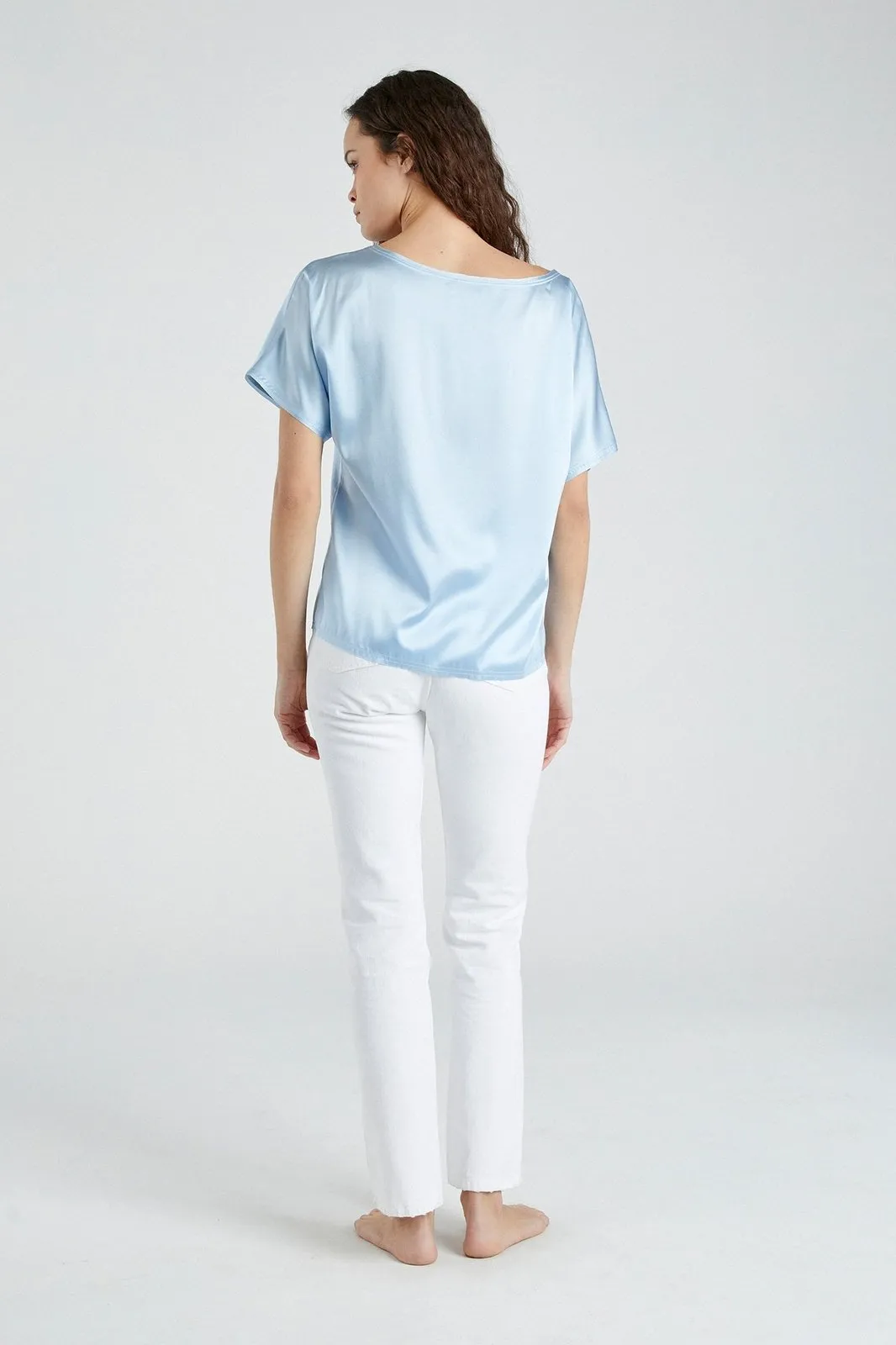   Beryll Erica Silk Shirt | Baby Blue