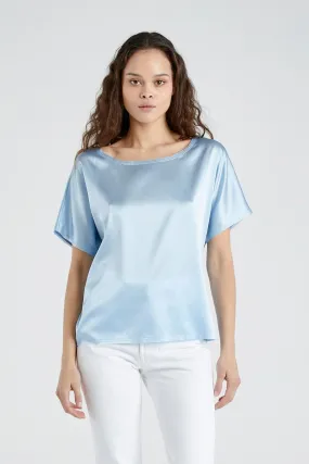   Beryll Erica Silk Shirt | Baby Blue