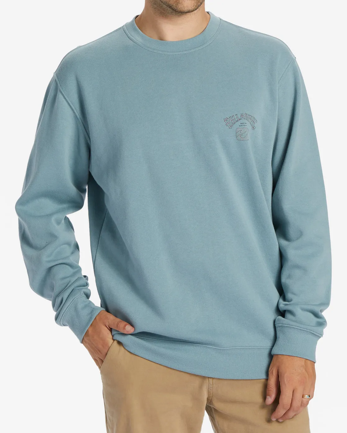 Billabong Short Sands Crew Sweatshirt-Washed Blue