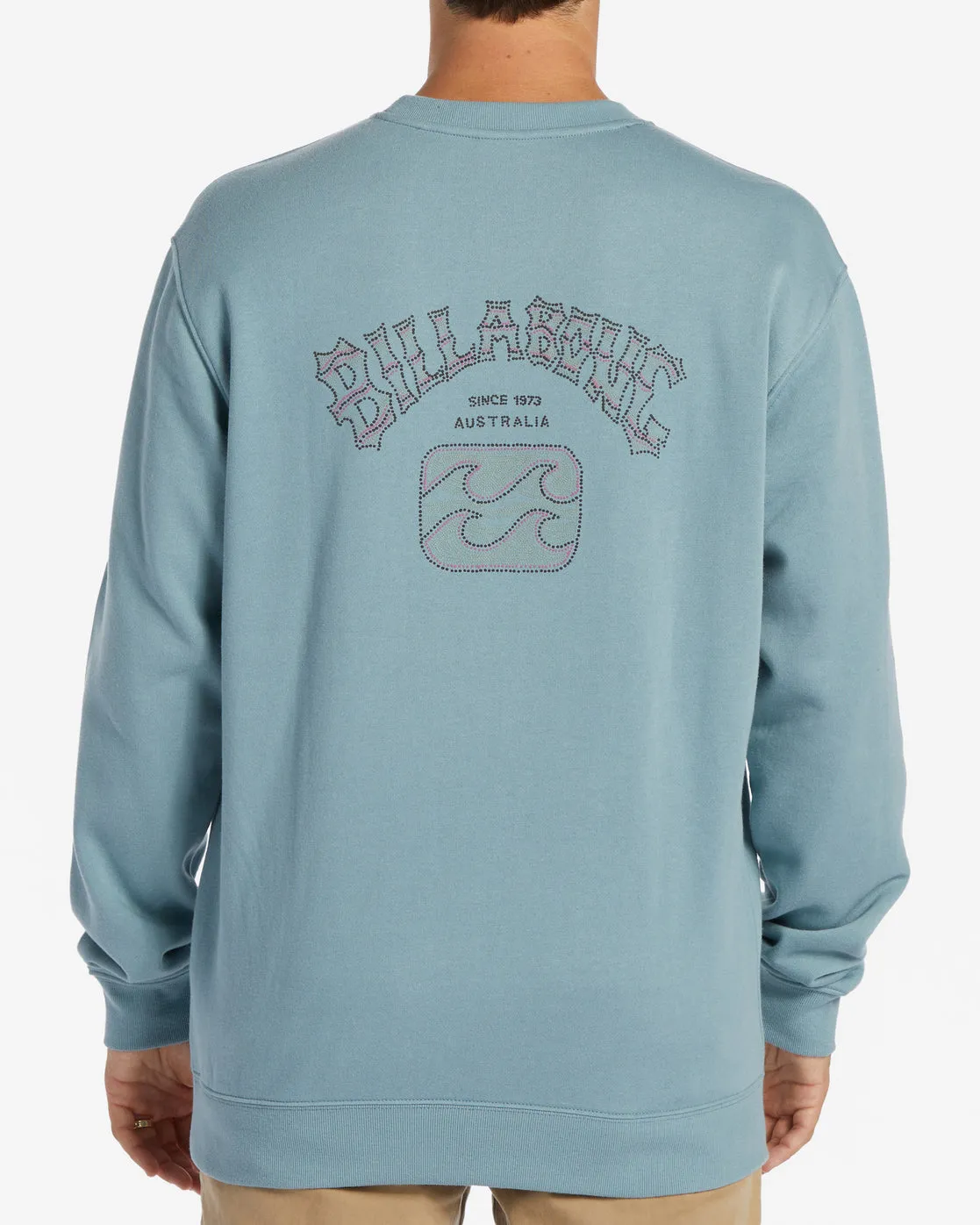 Billabong Short Sands Crew Sweatshirt-Washed Blue