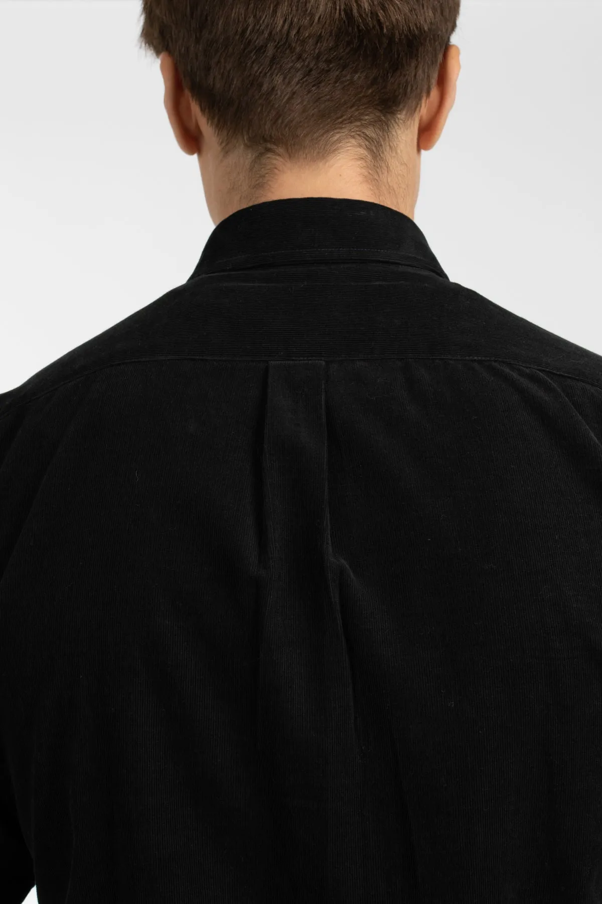 Black Corduroy Cotton Shirt