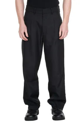 Black V-Shaped Suit Trousers