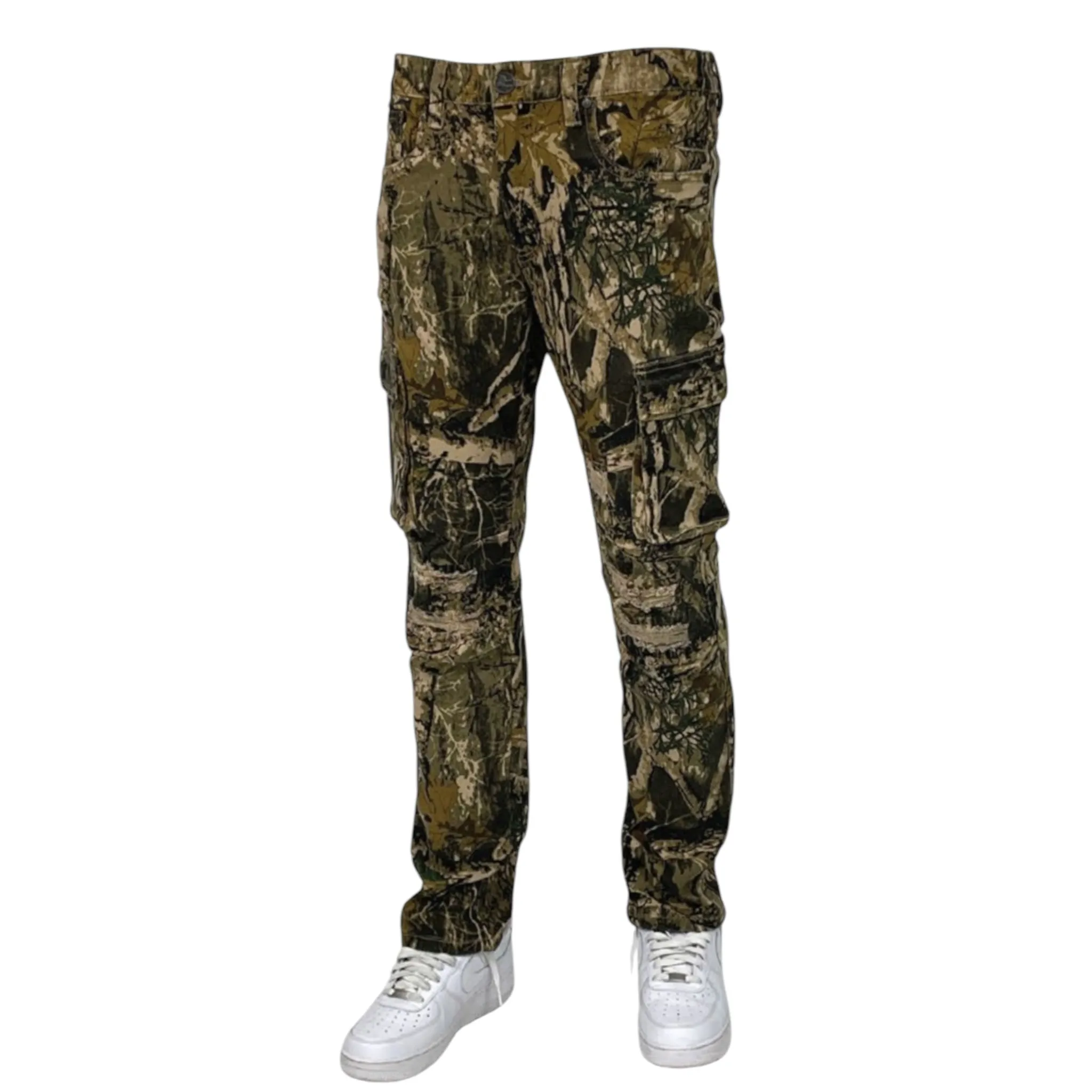 BLIND TRUST: Camo Cargo Pants BTP24121