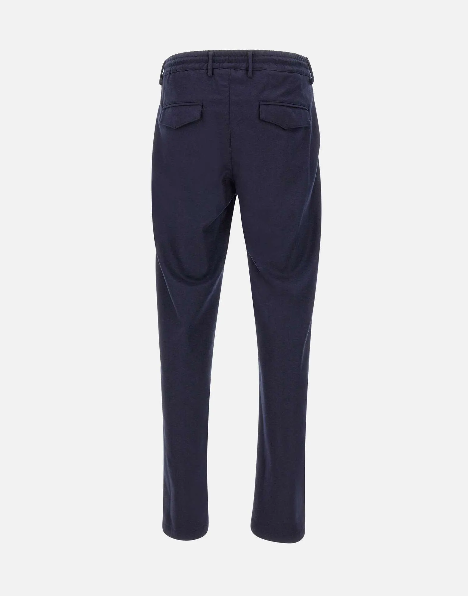 Blue Wool Cashmere Trousers Italy