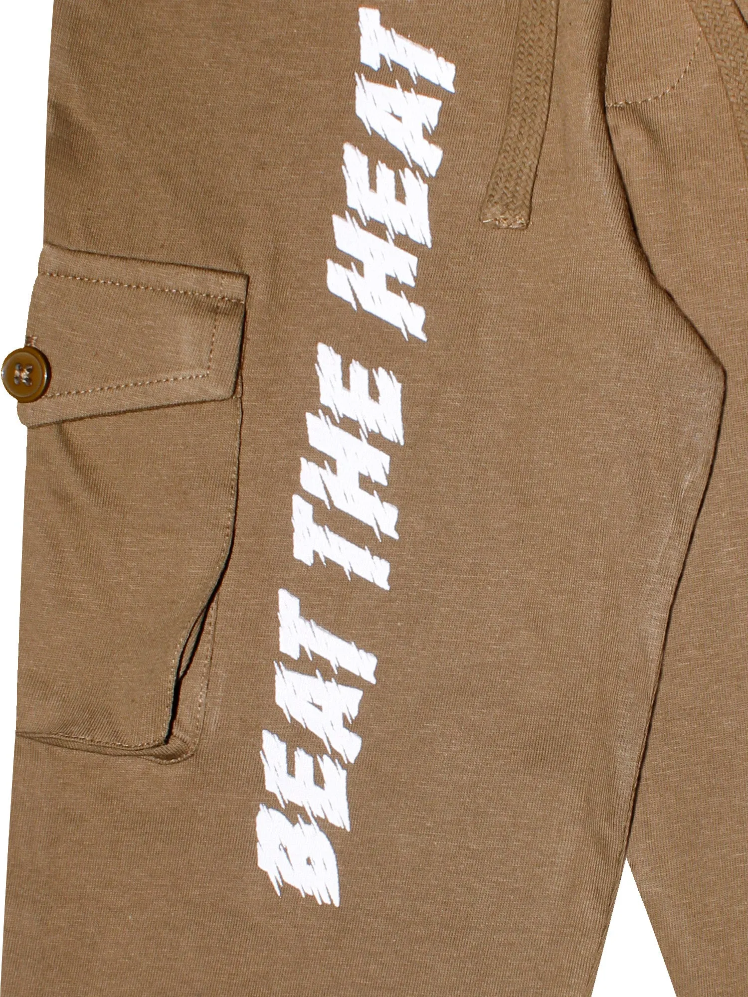 Boys Beat The Heat Printed Cargo Track pant