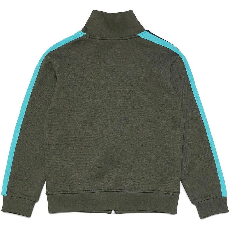 Boys Khaki Zip Up Hoodie