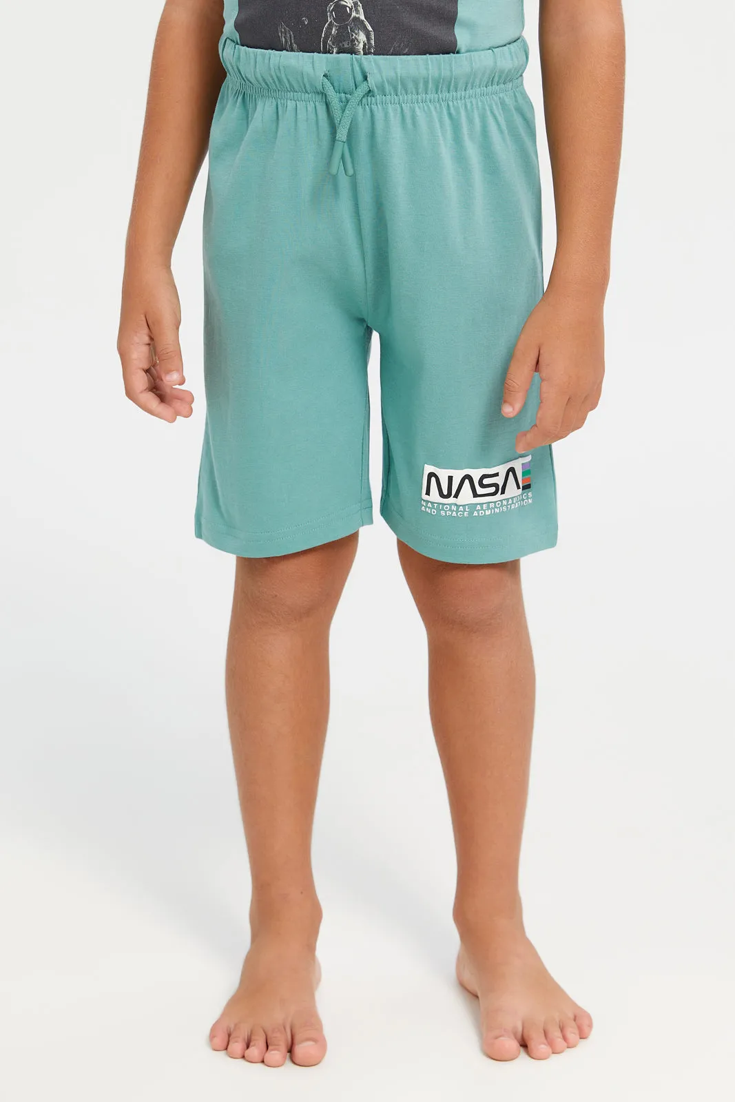 Boys Mint Nasa Pyjama Set (2 Piece)