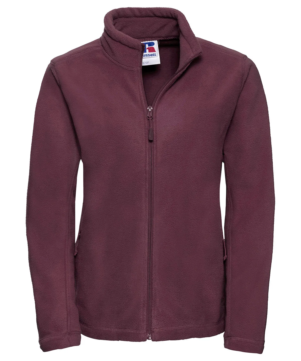 Burgundy - Women's full-zip outdoor fleece